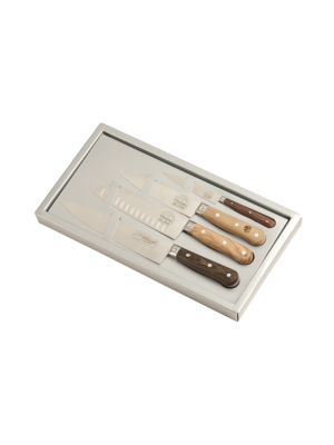 JDB 1920 ExoticWoods 4pce ChefsKnifeSet G/Box