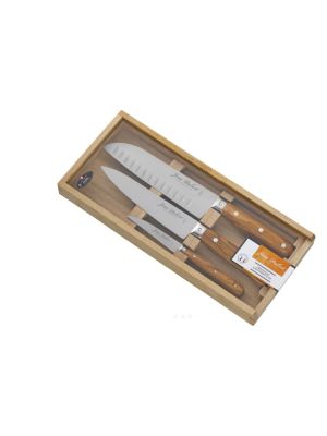 Jean Dubost 1920 Olivewood 3 Piece Chef Set 