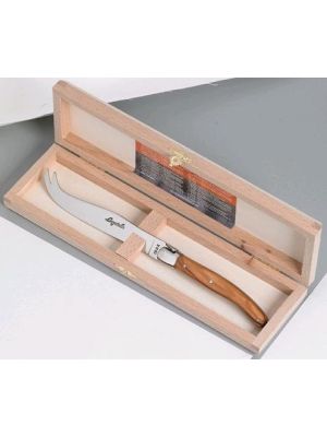 Laguiole LUX OLIVEWOOD Cheese Knife 2.5 ClosedBox