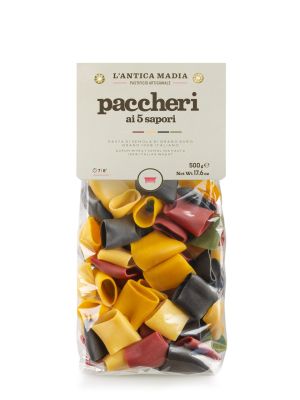 Pasta Antica Madia Paccheri 5 colours 500 g NEW