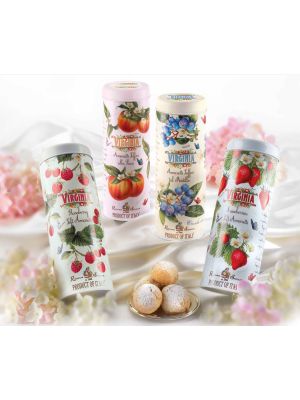 Virginia Amaretti fruit berry gift tin assort 140g 21-22
