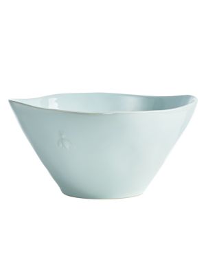LR French Bee Ceramic Salad Bowl BLUE 26cm NEW