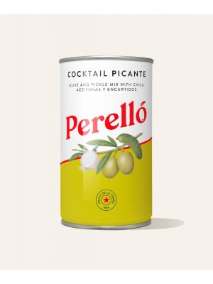 Perello Olives Cocktail Mix pickles with chilli 180g Tin sml