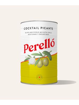 Perello Olives Cocktail Mix pickles with chilli 2.2kg Tin XL