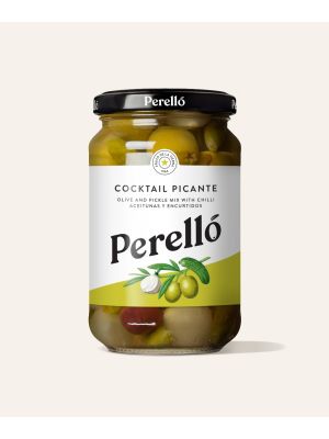 Perello Olives Cocktail Mix pickles with chilli 160g Jar