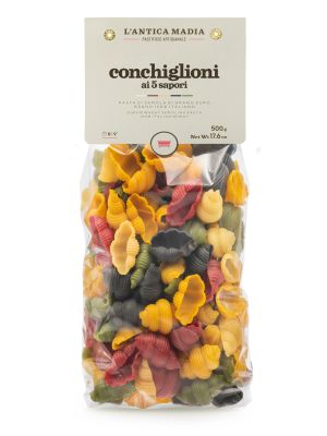 Pasta Antica Madia Conchiglioni 5 colours 500 g NEW