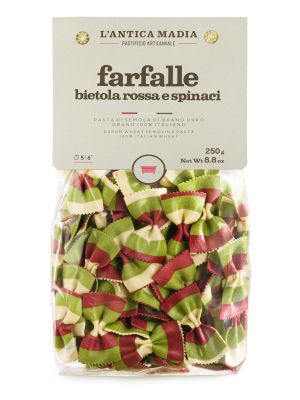 Pasta Antica Madia Farfalle red beet spinach ITALIA 250 g