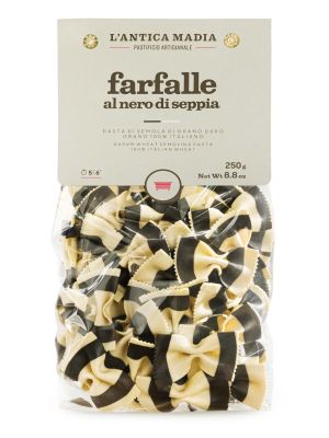 Pasta Antica Madia Farfalle Black & White squid ink 250 g