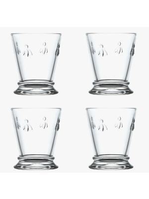 LR French Bee 4Pack Tumbler SpecEd CLEAR 10.3cm 260ml NEW