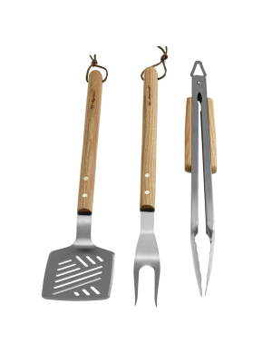 Legnoart STURDY BBQ 3 Piece Grill Tool Set Gift Box