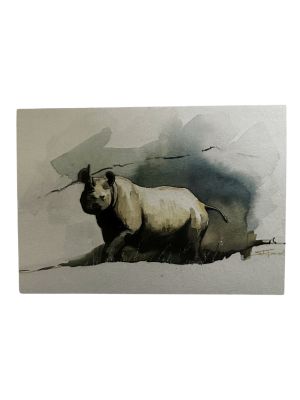 Card BLACK RHINO  A6 SkillyArt