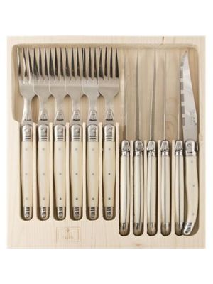 Laguiole 12 Knife & Fork Set IVORY STD 1.2 (NEW)