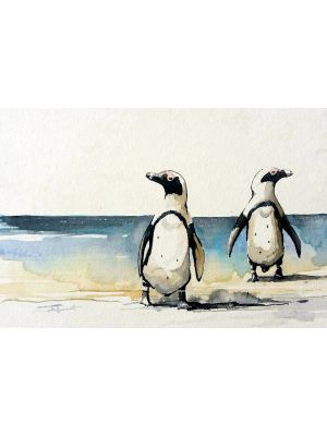 Card PENGUIN  A6 SkillyArt