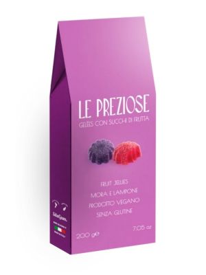 LePreziose Blackberry Raspberries 200g Sicilian Fruit Jellys