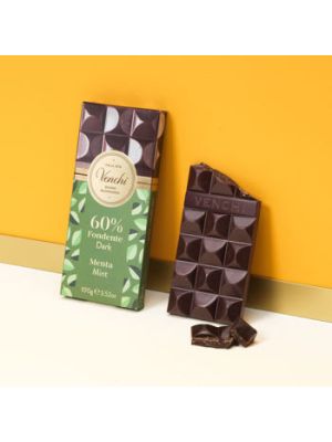 Venchi Bar Dark Choc Mint Crunch 60% 100g NEW