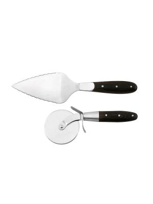 Legnoart TONYS KEYS Pizza Tool Set Wheel + Server Book Box