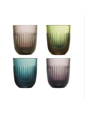 La Rochere Ouessant 4 Pack Tumbler Colour Assort 290ml 9.5cm