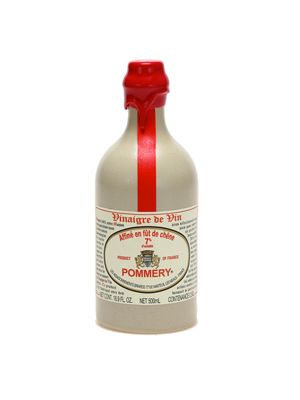 Pommery Red wine vinegar matured 2 months in oak barrels 7 % acidity in stoneware bottle 500ml