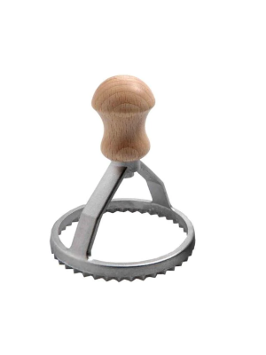Eppic stamp round ravioli ø 80 mm alum beechwood