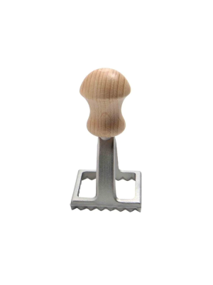 Eppic stamp square ravioli small 40x40 mm alum. beechwood