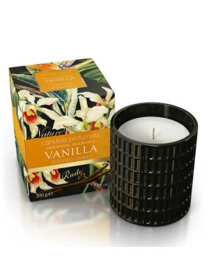 Rudy Nature Arome Vanilla Scented Candle Jar 200 g gift box