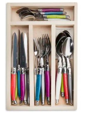 Laguiole 24 Piece Cutlery Set Victoria Mix