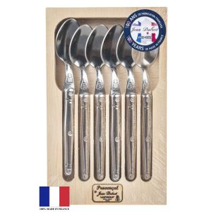 Laguiole 6 Tea Spoons S/STEEL 15/10 Open Box PCVD