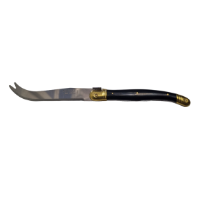 Laguiole SINGLE Cheese Knife BLACK BRASS Std Dubost France
