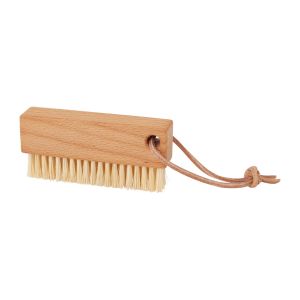 Redecker Nail Brush Long Tampico Fibre + Leather 9.5 cm NEW