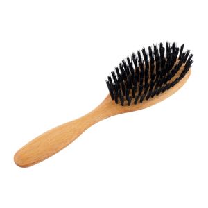 Redecker Hairbrush Black Stiff WBristle S-M 20.5cm  NEW18