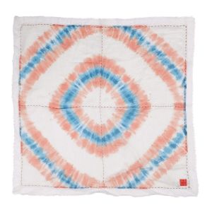 Erfurt Luxury Scarf 100% Silk and Cotton Tie Dye Hand Stich 110 x 110 cm