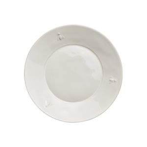 LR French Bee Ceramic Dessert Plate 4Pack ECRU 21cm NEW