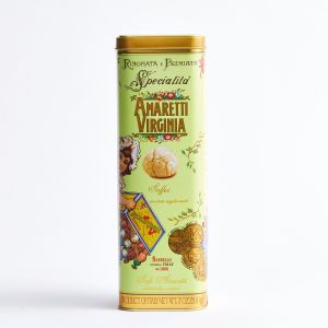 Virginia Amaretti Green spaghetti gift tin 200g 21-22