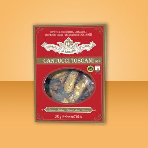 Lazzaroni CANTUCCINI ALMOND Tuscan IGP RED WINDOW BOX 200 g