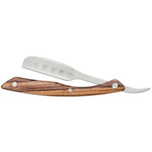 KAI Barber Razor CAPTAIN Folding Zebrano Wood NEW