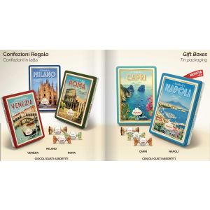 Crispo Choc Italian City Retro Gift Tins Assort 200 g VCRMN