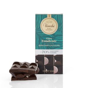 Venchi Bar -70% Sugar Extra Dark Choc Vegan NEW
