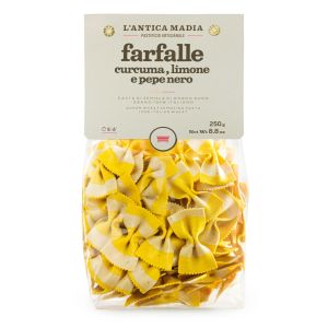 Pasta Antica Madia Farfalle Lemon Blackpepper Tumeric 250 g