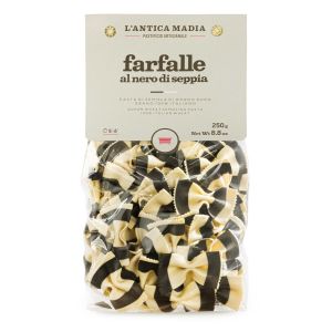 Pasta Antica Madia Farfalle Black & White squid ink 250 g