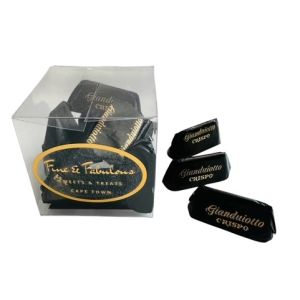 Fine & Fab Crispo Choc Dark Gianduiotti 135g Gift Cube 14pcs