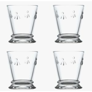 LR French Bee 4Pack Tumbler SpecEd CLEAR 10.3cm 260ml NEW