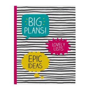 Wild and Wolf HappyJackLarge Jotter Big Plans Stripe