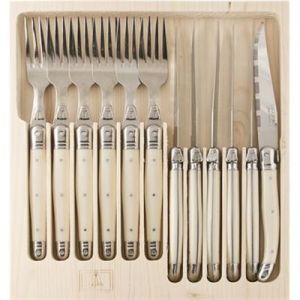 Laguiole 12 Knife & Fork Set IVORY STD 1.2 (NEW)