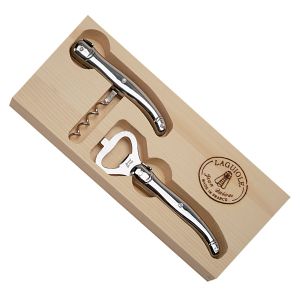 Laguiole Corkscrew+OpenerS/S Set OpenWdBoxNHP