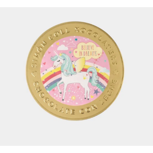 Simon Coll Choc Unicorn Medallion 60g