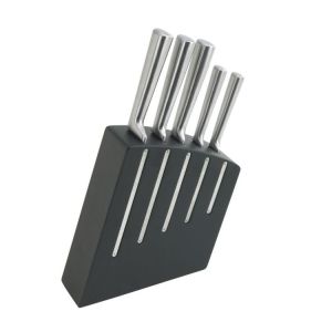 Jean Dubost Kimono Kitchen Knife Set & Black Knife Block