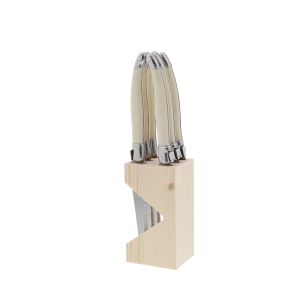 Laguiole 6 SteakKnife BLOCK IVORY ECO STD1.2 Dubost France