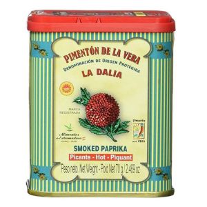 La Dalia Hot Smoked Spanish Paprika 70g TIN PimentónDeLaVera