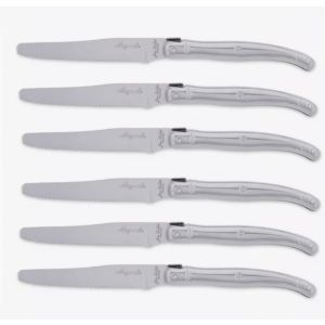 Laguiole 6 Table Knives ENGLISH S/STEEL ROUND BLADE 1.2 LF
