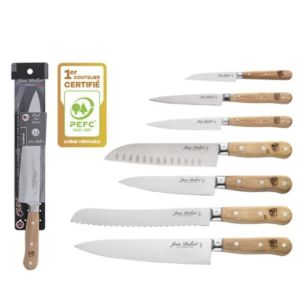 Jean Dubost 1920 Oak Handle Chefs Knife 20cm